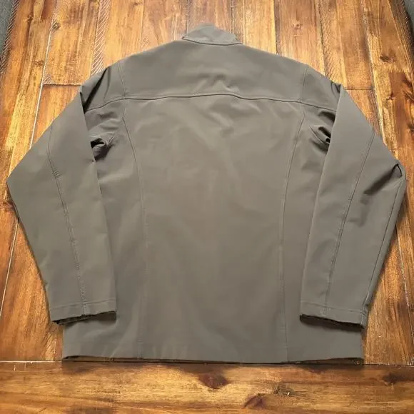 Patagonia Jacket Mens Large Green Softshell Fleece Lined Full Zip Hiking Walking - Picture 14 of 14